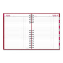 Brownline CoilPro Daily Planner, 10 x 7.88, Red Cover, 12-Month (Jan to Dec): 2023