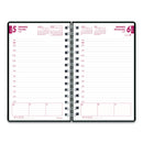 Brownline DuraFlex Daily Planner, 8 x 5, Black Cover, 12-Month (Jan to Dec): 2023