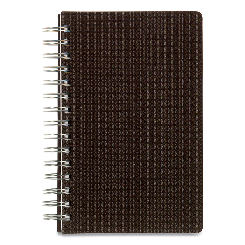 Brownline DuraFlex Daily Planner, 8 x 5, Black Cover, 12-Month (Jan to Dec): 2023