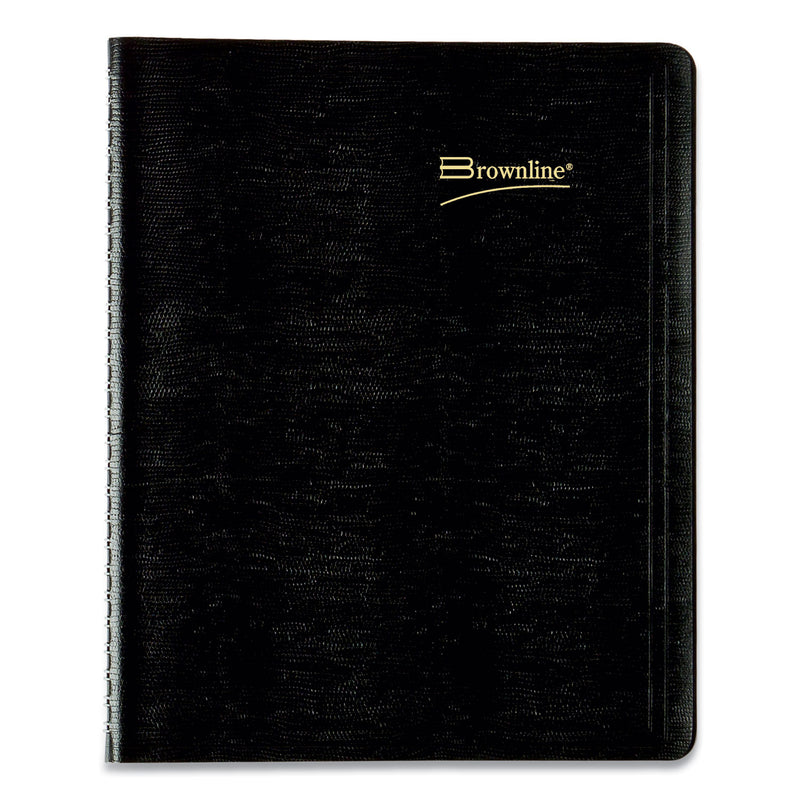 Brownline Essential Collection 14-Month Ruled Monthly Planner, 8.88 x 7.13, Black Cover, 14-Month (Dec to Jan): 2022 to 2024