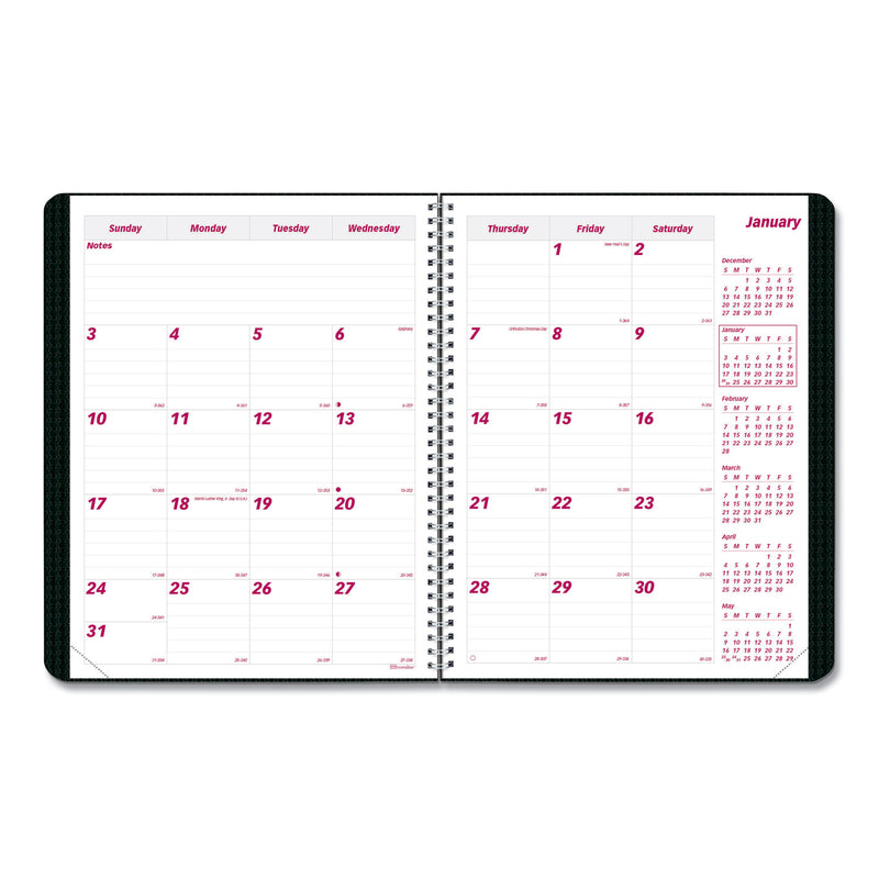 Brownline DuraFlex 14-Month Planner, 11 x 8.5, Black Cover, 14-Month (Dec to Jan): 2022 to 2024