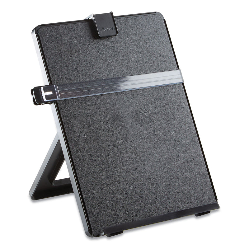 Fellowes Non-Magnetic Letter-Size Desktop Copyholder, 125 Sheet Capacity, Plastic, Black