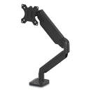 Fellowes Platinum Series Single Monitor Arm, For 30" Monitors, 360 deg Rotation, 180 deg Tilt, 360 deg Pan, Black, Supports 20 lb