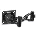 Fellowes Professional Series Depth Adjustable Dual Monitor Arm, 360 deg Rotation, 37 deg Tilt, 360 deg Pan, Black, Supports 24 lb
