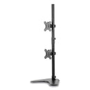 Fellowes Professional Series Freestanding Dual Stacking Monitor Arm, For 32" Monitors, 15.3" x 35.5" x 11", Black, Supports 17 lb