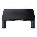 Fellowes Standard Monitor Riser, 13.38" x 13.63" x 2" to 4", Graphite, Supports 60 lbs