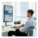 Fellowes Professional Series Freestanding Dual Stacking Monitor Arm, For 32" Monitors, 15.3" x 35.5" x 11", Black, Supports 17 lb