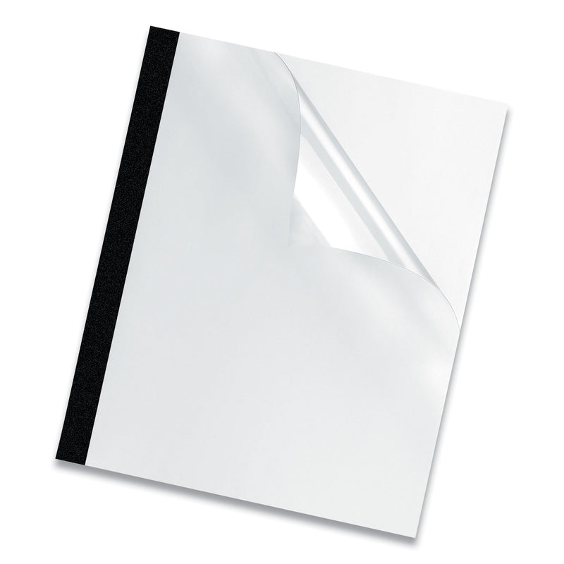 Fellowes Thermal Binding System Presentation Covers, Clear, 121 to 180 Sheet Capacity, 11 x 8.5, Unpunched, 10/Pack