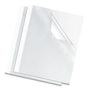 Fellowes Thermal Binding System Presentation Covers, Clear, 31 to 60 Sheet Capacity, 11 x 8.5, Unpunched, 10/Pack