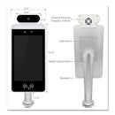 OneScreen GoSafe Octa-Core Processor Body Temperature and Facial Recognition Scanner, 8" LCD, 800 x 1280 Pixels