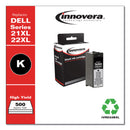 Innovera Remanufactured Black High-Yield Ink, Replacement for 21XL/22XL (330-5885), 500 Page-Yield