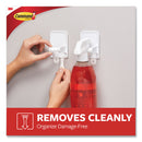 Command Spray Bottle Holder, 2.34w x 1.69d x 3.34h, White, 2 Hangers/4 Strips/Pack