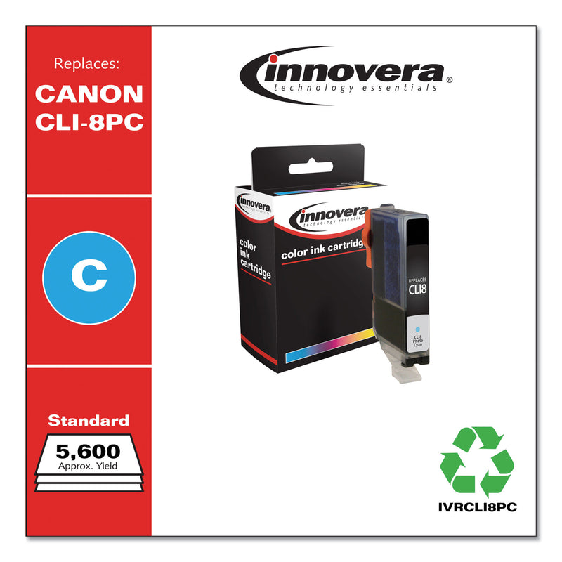 Innovera Remanufactured Photo Cyan Ink, Replacement for CLI8PC (0624B002), 5,715 Page-Yield