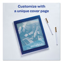 Avery Flexi-View Six-Pocket Polypropylene Organizer, 150-Sheet Capacity, 11 x 8.5, Translucent/Navy