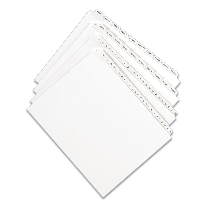 Avery Preprinted Legal Exhibit Side Tab Index Dividers, Allstate Style, 25-Tab, 26 to 50, 11 x 8.5, White, 1 Set, (1702)