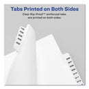 Avery Preprinted Legal Exhibit Side Tab Index Dividers, Avery Style, 10-Tab, 10, 11 x 8.5, White, 25/Pack