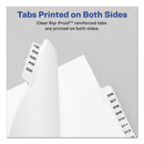 Avery Preprinted Legal Exhibit Side Tab Index Dividers, Avery Style, 10-Tab, 4, 11 x 8.5, White, 25/Pack