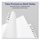 Avery Preprinted Legal Exhibit Side Tab Index Dividers, Avery Style, 10-Tab, 3, 11 x 8.5, White, 25/Pack