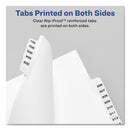 Avery Preprinted Legal Exhibit Side Tab Index Dividers, Avery Style, 26-Tab, A to Z, 11 x 8.5, White, 1 Set, (1400)