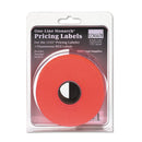 Monarch Easy-Load One-Line Labels for Pricemarker 1131, 0.44 x 0.88, Fluorescent Red, 2,500/Roll