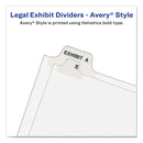 Avery Preprinted Legal Exhibit Side Tab Index Dividers, Avery Style, 26-Tab, D, 11 x 8.5, White, 25/Pack, (1404)