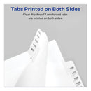 Avery Preprinted Legal Exhibit Side Tab Index Dividers, Allstate Style, 25-Tab, Exhibit 1 to Exhibit 25, 11 x 8.5, White, 1 Set