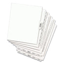 Avery Preprinted Legal Exhibit Side Tab Index Dividers, Avery Style, 26-Tab, 76 to 100, 11 x 8.5, White, 1 Set