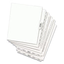 Avery Preprinted Legal Exhibit Side Tab Index Dividers, Avery Style, 26-Tab, 51 to 75, 11 x 8.5, White, 1 Set