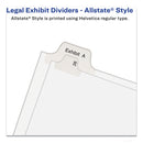 Avery Preprinted Legal Exhibit Side Tab Index Dividers, Allstate Style, 10-Tab, 1, 11 x 8.5, White, 25/Pack