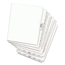 Avery Preprinted Legal Exhibit Side Tab Index Dividers, Avery Style, 25-Tab, 1 to 25, 11 x 8.5, White, 1 Set, (1330)