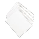 Avery Preprinted Legal Exhibit Side Tab Index Dividers, Allstate Style, 26-Tab, V, 11 x 8.5, White, 25/Pack