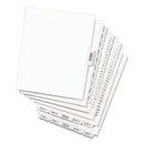 Avery Preprinted Legal Exhibit Side Tab Index Dividers, Avery Style, 26-Tab, 26 to 50, 11 x 8.5, White, 1 Set