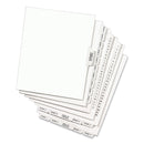 Avery Preprinted Legal Exhibit Side Tab Index Dividers, Avery Style, 10-Tab, 10, 11 x 8.5, White, 25/Pack