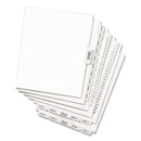 Avery Preprinted Legal Exhibit Side Tab Index Dividers, Avery Style, 10-Tab, 1, 11 x 8.5, White, 25/Pack