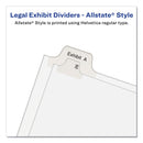 Avery Preprinted Legal Exhibit Side Tab Index Dividers, Allstate Style, 10-Tab, 21, 11 x 8.5, White, 25/Pack