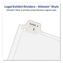 Avery Preprinted Legal Exhibit Side Tab Index Dividers, Allstate Style, 10-Tab, 13, 11 x 8.5, White, 25/Pack