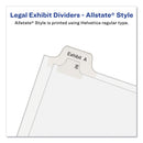 Avery Preprinted Legal Exhibit Side Tab Index Dividers, Allstate Style, 25-Tab, 76 to 100, 11 x 8.5, White, 1 Set, (1704)