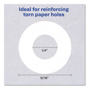 Avery Dispenser Pack Hole Reinforcements, 0.25" Dia, White, 1,000/Pack, (5720)