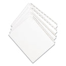 Avery Preprinted Legal Exhibit Side Tab Index Dividers, Allstate Style, 10-Tab, 21, 11 x 8.5, White, 25/Pack