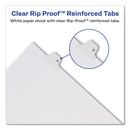 Avery Preprinted Legal Exhibit Side Tab Index Dividers, Allstate Style, 26-Tab, T, 11 x 8.5, White, 25/Pack