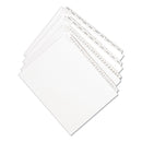 Avery Preprinted Legal Exhibit Side Tab Index Dividers, Allstate Style, 10-Tab, 4, 11 x 8.5, White, 25/Pack