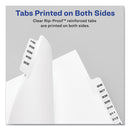 Avery Preprinted Legal Exhibit Side Tab Index Dividers, Avery Style, 10-Tab, 5, 11 x 8.5, White, 25/Pack