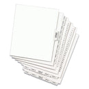 Avery Preprinted Legal Exhibit Side Tab Index Dividers, Avery Style, 25-Tab, 1 to 25, 11 x 8.5, White, 1 Set