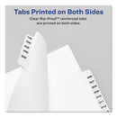 Avery Preprinted Legal Exhibit Bottom Tab Index Dividers, Avery Style, 26-Tab, Exhibit 1 to Exhibit 25, 11 x 8.5, White, 1 Set