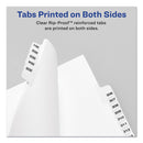Avery Preprinted Legal Exhibit Side Tab Index Dividers, Avery Style, 25-Tab, 1 to 25, 11 x 8.5, White, 1 Set