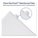 Avery Preprinted Legal Exhibit Side Tab Index Dividers, Allstate Style, 10-Tab, 24, 11 x 8.5, White, 25/Pack