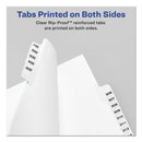 Avery Preprinted Legal Exhibit Side Tab Index Dividers, Avery Style, 10-Tab, 7, 11 x 8.5, White, 25/Pack
