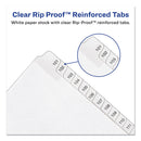 Avery Preprinted Legal Exhibit Side Tab Index Dividers, Allstate Style, 25-Tab, 76 to 100, 11 x 8.5, White, 1 Set, (1704)