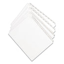 Avery Preprinted Legal Exhibit Side Tab Index Dividers, Allstate Style, 25-Tab, 76 to 100, 11 x 8.5, White, 1 Set, (1704)