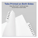 Avery Preprinted Legal Exhibit Side Tab Index Dividers, Avery Style, 26-Tab, E, 11 x 8.5, White, 25/Pack, (1405)